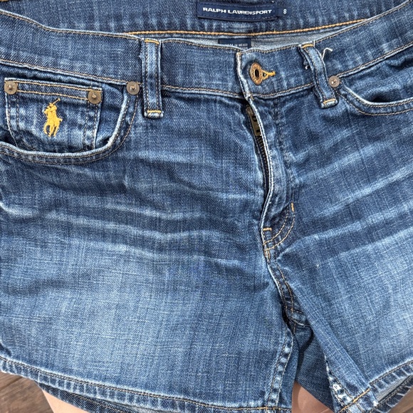 Ralph Lauren Pants - Ralph Lauren Sport Blue Denim Shorts (Vintage)